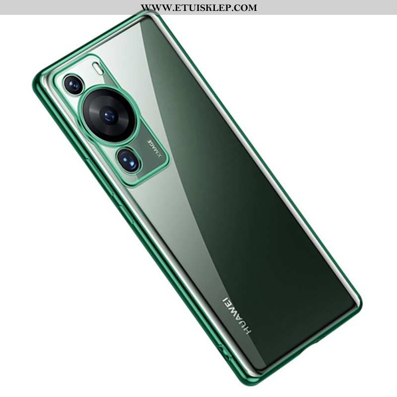 Futerały do Huawei P60 Pro Przezroczyste Metalowe Krawędzie Sulada